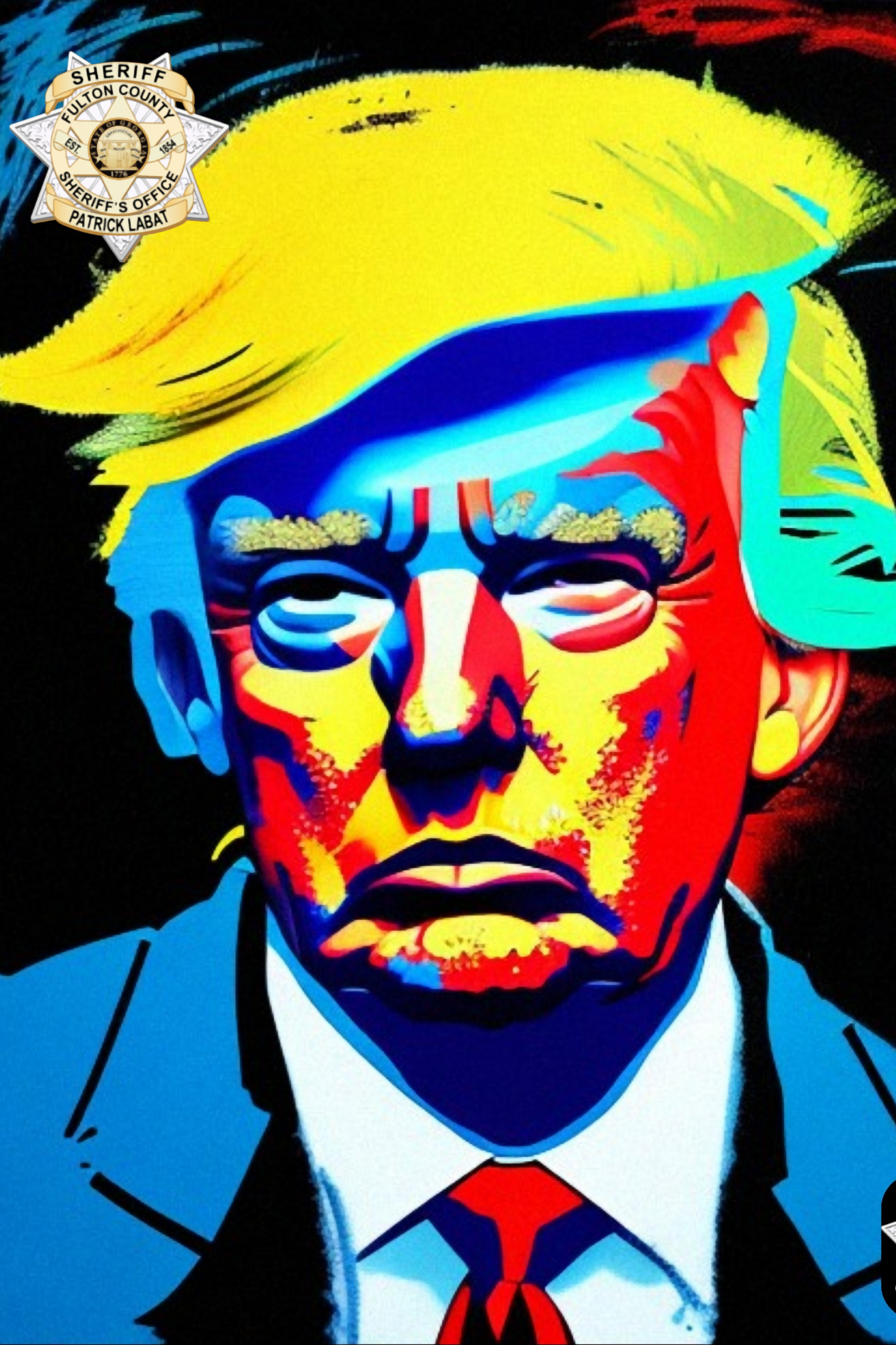 Trump's Mugshot Merchandise:  Canvass Wrap